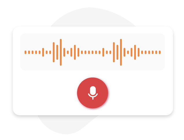 Image of Google Voice Recorder screen highlighting recording features and audio playback controls for user interaction